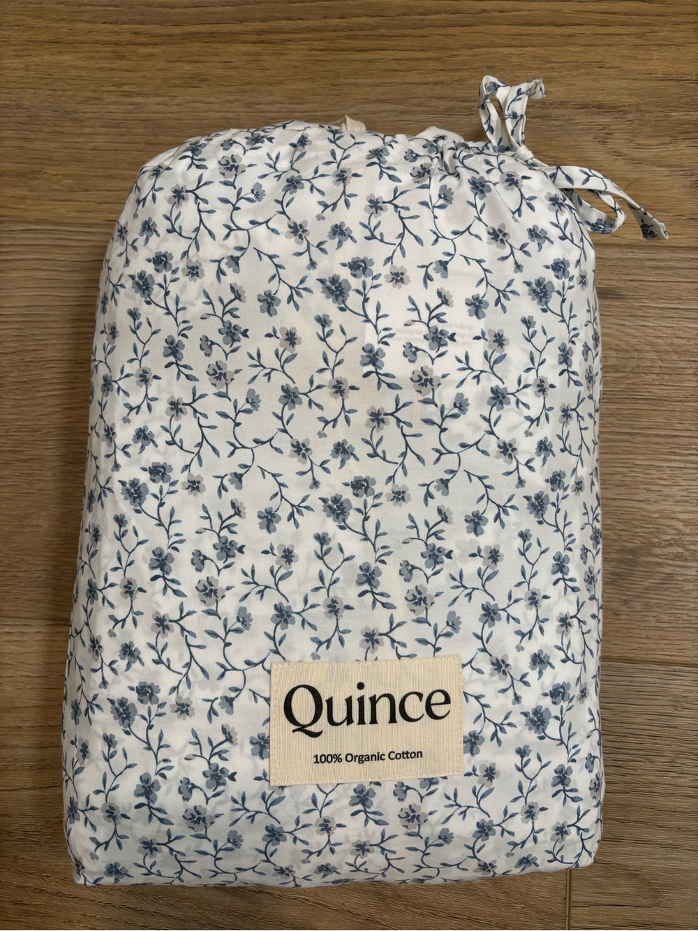Quince Organic Crisp Percale Floral Duvet Set - Picture 5 of 5